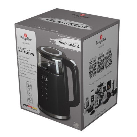 Cyfrowy czajnik elektryczny BerlingerHaus Matte Black BH-9476