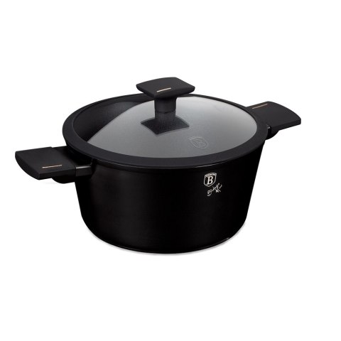 Garnek z pokrywką 28 cm BerlingerHaus BH-8262 Monaco / Black Rose Collection