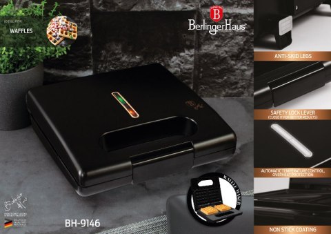 Gofrownica 650-780W Black Rose BerlingerHaus BH- 9146