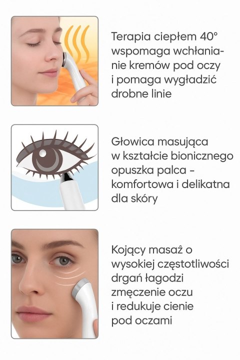 Masażer do okolic oczu FashionTV FTV-0136 Matte Cream-Gold Collection