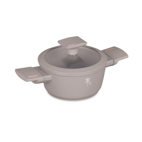 Mini garnek z pokrywką 14 cm BerlingerHaus Taupe Collection BH-8286