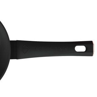 Patelnia z powłoką tytanową 20cm Fashion TV FTV-0020 Matte Black- Rose Gold
