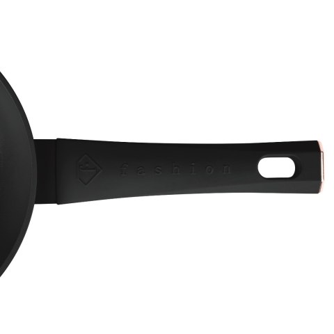 Patelnia z powłoką tytanową 20cm Fashion TV FTV-0020 Matte Black- Rose Gold