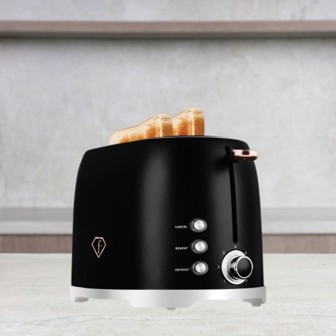 Toster Matte Black Fashion TV by BerlingerHaus FTV-0111