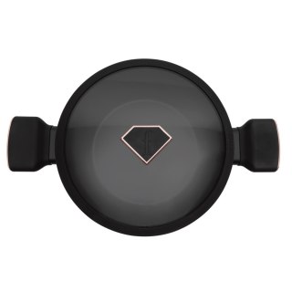 Wok z pokrywką 30 cm Fashion TV FTV-0032 Matte Black-Rose Gold