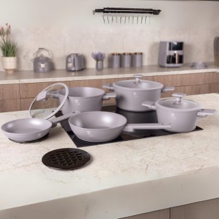 Zestaw 10-el garnki i patelnie BerlingerHaus BH-8110 Taupe Collection