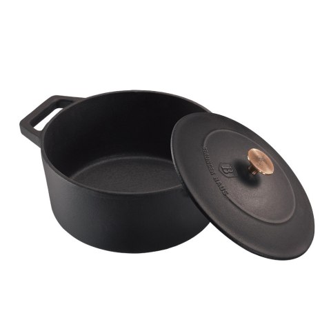 Garnek żeliwny 4,3L z pokrywką 24cm BerlingerHaus BH-6492