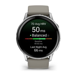 Garmin Zegarek Garmin Venu 4, 45mm AMOLED srebrny