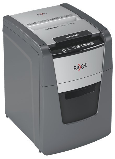 REXEL Rexel Niszczarka Optimum AutoFeed+ 90X, (P-4), 90 kartek, 34 l kosz