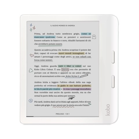 KOBO Ebook Kobo Libra Colour 7" E-Ink Kaleido 3 32GB WI-FI White