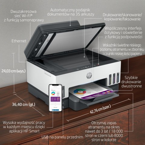 Urządzenie wielofunkcyjne HP drukarka Smart Tank 790 4WF66A