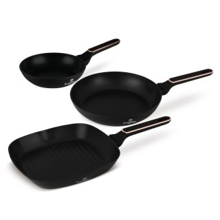 Zestaw 3 patelni BerlingerHaus BH- 8361| Black Rose Collection