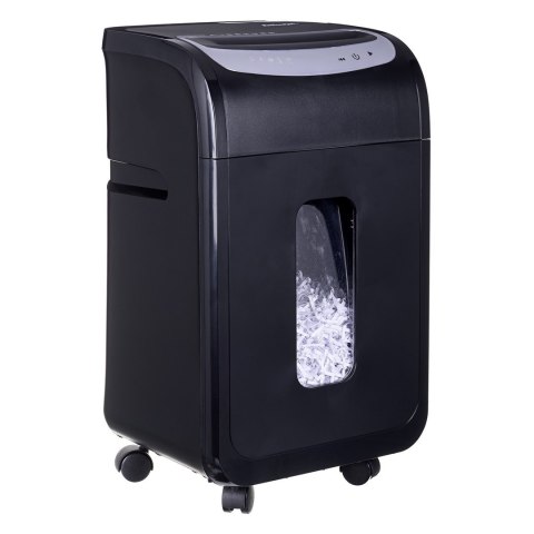 Activejet Niszczarka Activejet ASH-2502C, P-4, 28 l, ścinki 4x40 mm, 25 kartek, czarna