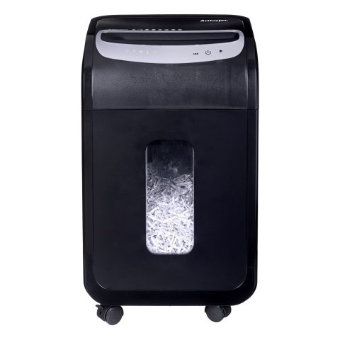 Activejet Niszczarka Activejet ASH-2502C, P-4, 28 l, ścinki 4x40 mm, 25 kartek, czarna
