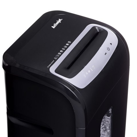 Activejet Niszczarka Activejet ASH-2502C, P-4, 28 l, ścinki 4x40 mm, 25 kartek, czarna