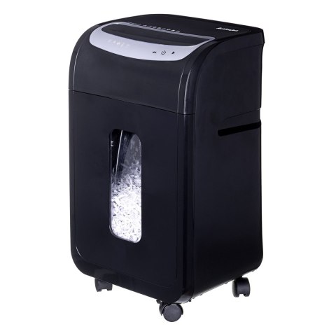 Activejet Niszczarka Activejet ASH-2502C, P-4, 28 l, ścinki 4x40 mm, 25 kartek, czarna