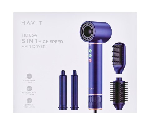 HAVIT Lokówko-suszarka Multistyler Havit HD634 (4 końcówki)