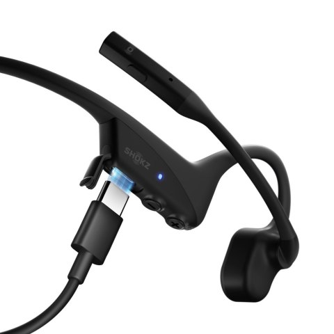 SHOKZ Słuchawki bezprzewodowe kostne Shokz OpenComm2 + adapter USB-C czarne