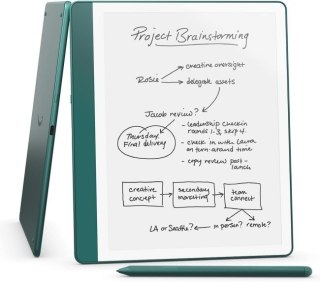 Czytnik Ebook New Kindle Scribe - 2024 release 10.2" glare-free 64GB Wi-Fi (Without Lockscreen Ads) with Premium Pen Jade + łado