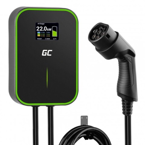 Ładowarka stacja ładowania wallbox Green Cell EV PowerBox 22kW z kablem