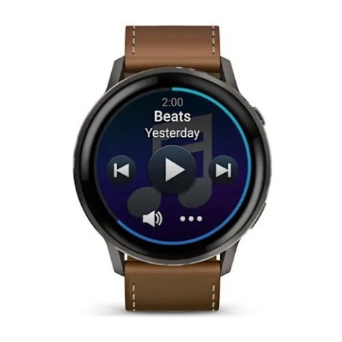 Smartwatch Garmin Venu 4 45 mm - slate leather band