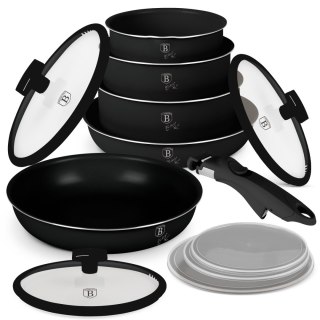 Zestaw garnków 12el. z odpinaną rączką BerlingerHaus Matte Black Collection BH-8248
