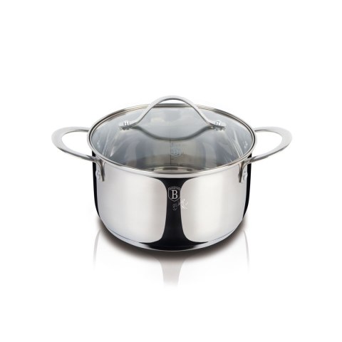 Garnek z pokrywką 18 cm BerlingerHaus BH-6595 Silver Jewellery Collection