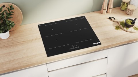 Płyta indukcyjna BOSCH PVQ611BB6E Serie 6 60 cm | PowerBoost | CombiZone | timer | czarny
